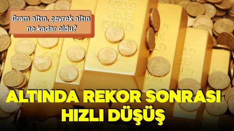 Altında rekor sonrası hızlı düşüş! 26 Şubat cumhuriyet altını, gram altın ne kadar oldu? İşte güncel fiyatlar