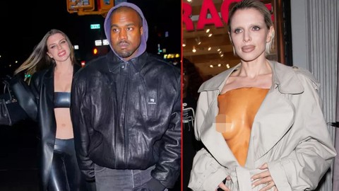 Kanye West'in eski aşkı Julia Fox'un şeffaf tarzı olay oldu! Vücudunu saçlarıyla kapatmaya çalıştı, o halleri büyük yankı uyandırdı