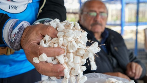 Manisa'da yıllardır milyonlarcasını peçetelere sarıp özenle tek tek hazırlıyor. Geliştirdiği yöntem sayesinde her adımda yeni bir yaşam filizleniyor