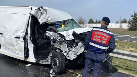 Tekirdağ’da feci kaza! Minibüs, tankere çarptı: Ölü ve yaralı var