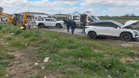 Tekirdağ'da zincirleme kaza: 3’ü askeri personel 6 yaralı