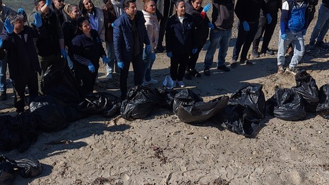 Aydın'da 500'lercesi teker teker toplandıktan sonra kara poşetlere yerleştirilip ağızları sıkıca bağlandı. 500'lerce siyah poşettekilerin hepsi yok edilecek