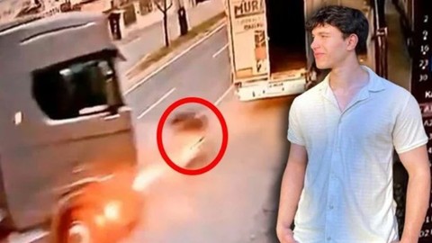 Avcılar'da feci kaza: TIR'a çarpıp savruldu
