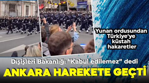 Yunan askerlerinden Türkiye'ye skandal hakaret! Dışişleri Bakanlığı, Yunanistan'dan izahat istedi!