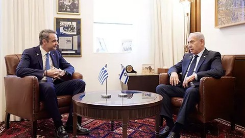 Yunanistan Başbakanı Miçotakis, Netanyahu ve Herzog ile görüştü
