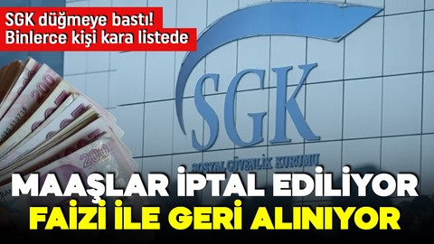 SGK düğmeye bastı! Emekliler dikkat! Binlerce kişinin maaşı iptal ediliyor!