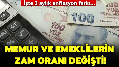 Memur ve emeklilerin üçüncü zam verisi belli oldu