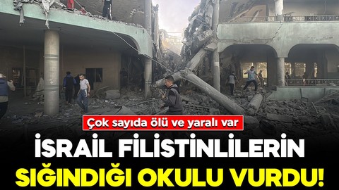 İsrail, Gazze’de Filistinlilerin sığındığı okulu vurdu: Çok sayıda ölü ve yaralı var