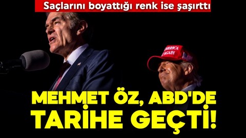 Mehmet Öz, ABD'de tarihe geçti! Saçlarını boyattığı renk ise şaşırttı