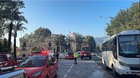 Marmaris'te otel yangını