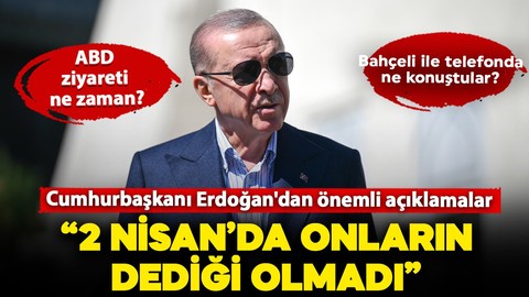 Cumhurbaşkanı Erdoğan'dan 'boykot' tepkisi: 2 Nisan'da onların dediği olmadı!