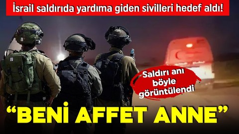 İsrail saldırıda yardıma giden sivilleri hedef aldı! Dehşete düşüren görüntüler ortaya çıktı: 'Beni affet anne'
