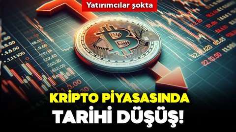 Kripto piyasasında tarihi düşüş! Yatırımcılar şokta