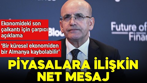 Bakan Şimşek'ten piyasalara ilişkin açıklama:  Ekonomideki son çalkantı kalıcı değil