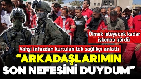 Vahşi infazdan kurtulan tek sağlıkçı İsrail dehşetini anlattı: "3 büyük çukura gömdüler"