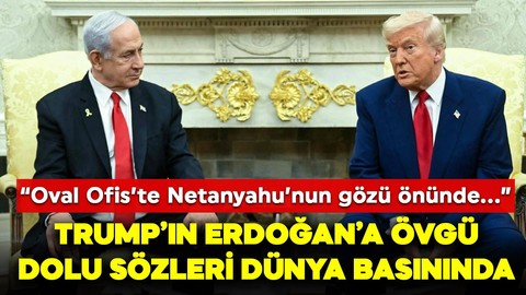 Trump, Erdoğan'ı övdü! Yunan basını manşete taşıdı: "Oval Ovis'te, Netanyahu'nun gözünün önünde"