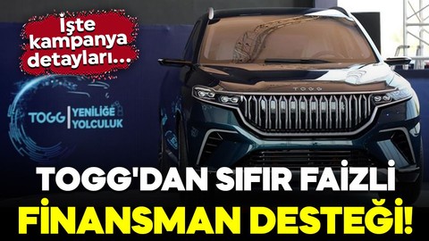 Togg'dan sıfır faizli finansman desteği! Nisan ayında da sürecek: İşte kampanya detayları...