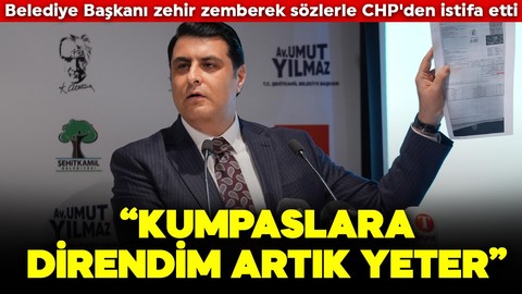 Şehitkamil Belediye Başkanı Umut Yılmaz zehir zemberek sözlerle istifa etti: “Kumpaslara direndim artık yeter”