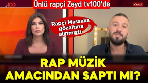 Rap müzik amacından saptı mı? Çetelerin mesaj aracı artık rap mi? Rapçi Zeyd tv100'de yanıtladı!