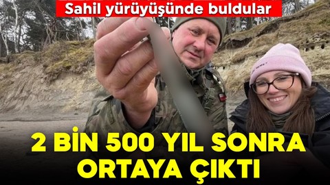 Sahil yürüyüşünde keşfettiler! Tam 2 bin 500 yıllık