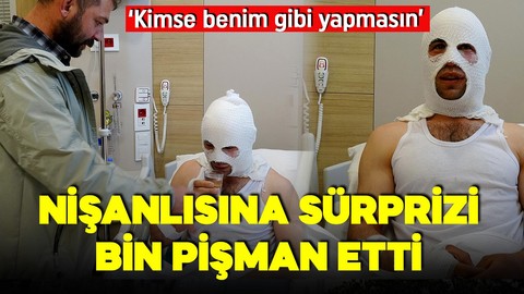 Nişanlısını mutlu etmek istemişti! Yaptığına pişman oldu: Hastanelik oldu, evi hasar gördü