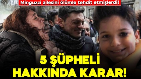Mattia Ahmet Minguzzi'nin ailesini tehdit etmişlerdi! 5 şüpheli hakkında karar