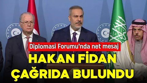 Dışişleri Bakanı Hakan Fidan'dan Gazze mesajı: İsrail barış ilan etmeli!
