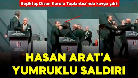 Beşiktaş Divan Kurulu’nda kavga! Tevfik Yamantürk ve Hasan Arat birbirine girdi! Hasan Arat’a yumruk atıldı