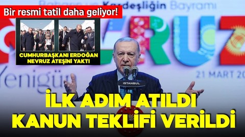 Bir resmi tatil daha geliyor! Cumhurbaşkanı Erdoğan duyurmuştu! AK Parti kanun teklifi verdi
