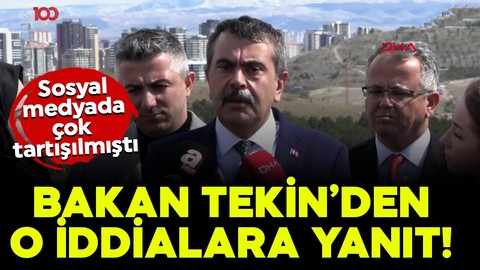 Sosyal medyada çok tartışılmıştı! Bakan Tekin'den o iddialara yanıt