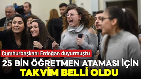 Merakla bekleniyordu! 25 bin öğretmen atama takvimi belli oldu!