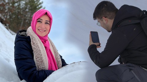 Amasya'da nisan ayında yağan sürpriz kardan sonra 1,2,3,4 diye teker teker doğada ortaya çıktılar. Bölgeye giden vatandaş manzaraya şaştı kaldı