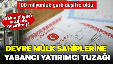 İzmir'de 100 milyonluk "Hisseli tapu" vurgunu! Devre mülk sahiplerine tuzak deşifre edildi!