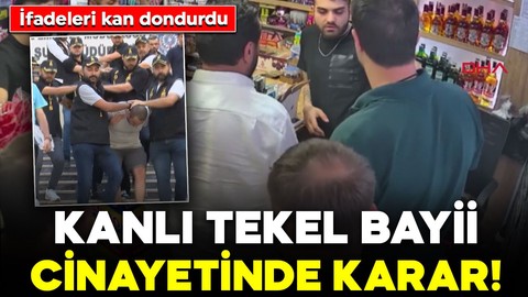 Kanlı tekel bayii cinayetinde karar! Sanıkların ifadeleri kan dondurdu