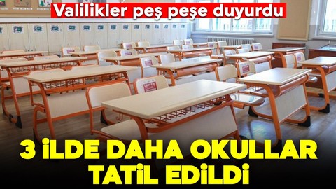 3 ilde daha okullara deprem tatili