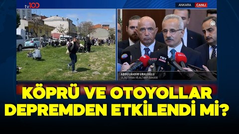 İstanbul depremi köprü ve otoyolları etkiledi mi? Bakan Uraloğlu'ndan açıklamalar