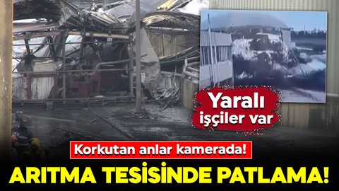 Tuzla’da Arıtma Tesisinde patlama! Yaralı işçiler var: Korkutan anlar kamerada!