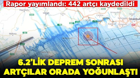 Rapor yayımlandı: 6.2'lik deprem sonrası 445 artçı oldu, sarsıntılar en çok orada yoğunlaştı