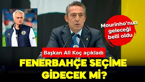 Fenerbahçe olağanüstü kongreye gidecek mi? Başkan Ali Koç açıkladı! Mourinho'nun geleceği de belli oldu
