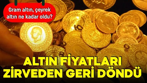 Rekor sonrası altın geri çekiliyor! İşte 27 Nisan 2025 altın fiyatları