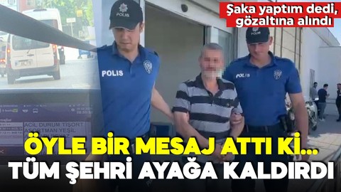 Gözaltına aldıran şaka! Elektronik sistemde asılsız uyarı! Tüm şehri ayağa kaldırdı!