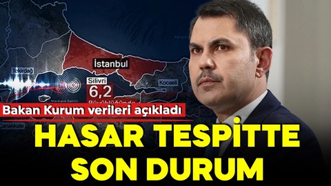Bakan Kurum açıkladı! İşte hasar tespit çalışmalarında son durum!