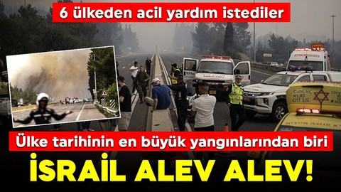 İsrail, ülke tarihinin en büyük yangınlarından birini yaşıyor! 6 ülkeden acil yardım istediler