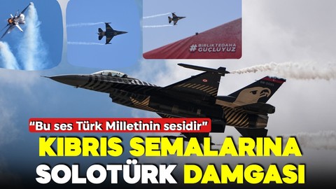 SOLOTÜRK Kıbrıs semalarına damga vurdu! Gökyüzünde yükselen gurur!