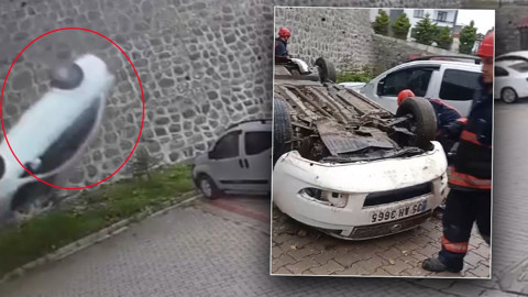 Ordu'da feci ölüm! İstinat duvarından site bahçesine uçtu: O anlar kamerada