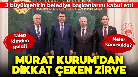 Dikkat çeken zirve! Bakan Murat Kurum, Ankara, Adana ve Balıkesir büyükşehir belediye başkanlarını kabul etti... Neler konuşuldu? İşte görüşmenin perde arkası