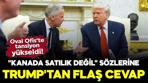 Donald Trump ile Kanada Başbakanı Carney görüşmesinde tansiyon yükseldi! "Kanada satılık değil" ifadesine Trump'tan flaş cevap
