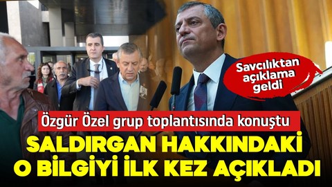 Özgür Özel grup toplantısında konuştu! Saldırgan hakkındaki o bilgiyi ilk kez açıkladı!