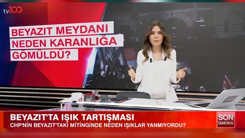 CHP mitinginde Beyazıt Meydanı neden karanlığa gömüldü? Valilik kaynakları ve CHP'den tv100'e özel açıklama