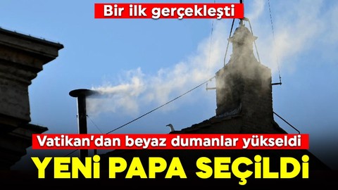 Vatikan'da beyaz duman yükseldi: İşte yeni Papa!
